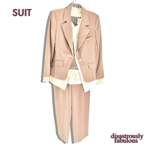 Jonathan Simkai Nude/Pink Suit - Picture 2 of 6